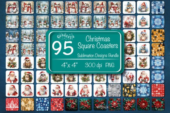 Download Christmas Square Coaster Png Big Bundle - Big bundle Collection