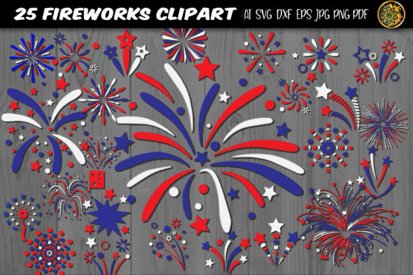 Download Independence Day Firework SVG 25 Clipart - Pen Collection