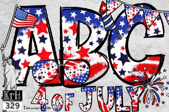 Download Patriotic Flag Png Font Independence Day - Pen Collection