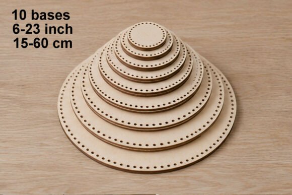 Download Big Bundle of 10 Round Basket Base Set - Big bundle Collection