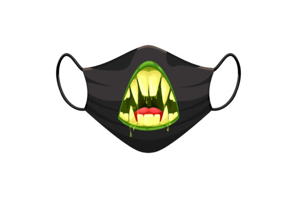 Download Halloween Monster Mouth Mask Expression - Mouth mask Collection