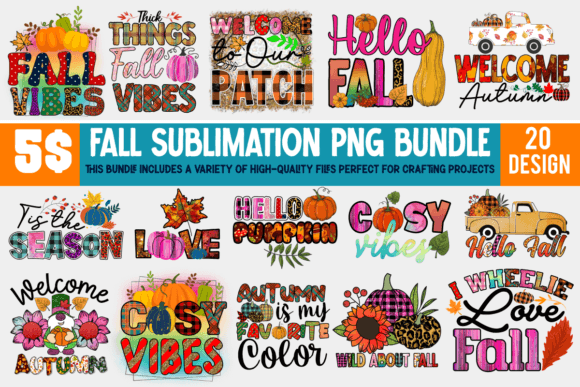 Download Fall Sublimation Big Bundle - Big bundle Collection