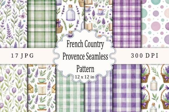 Download French Country Provence Seamless Pattern - Provence Collection